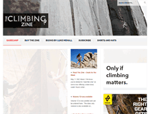 Tablet Screenshot of climbingzine.com